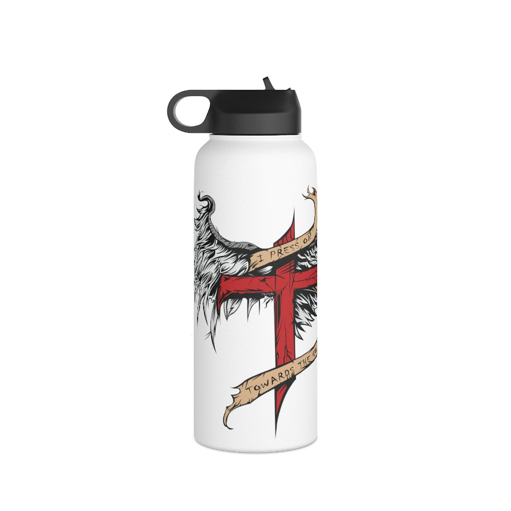 I Press On Stainless Steel Water Bottle
