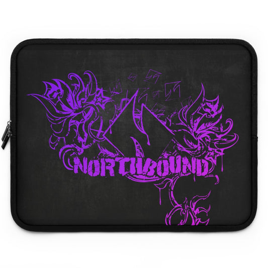 Copy of Copy of Flowers wither Laptop Sleeve (Purple)