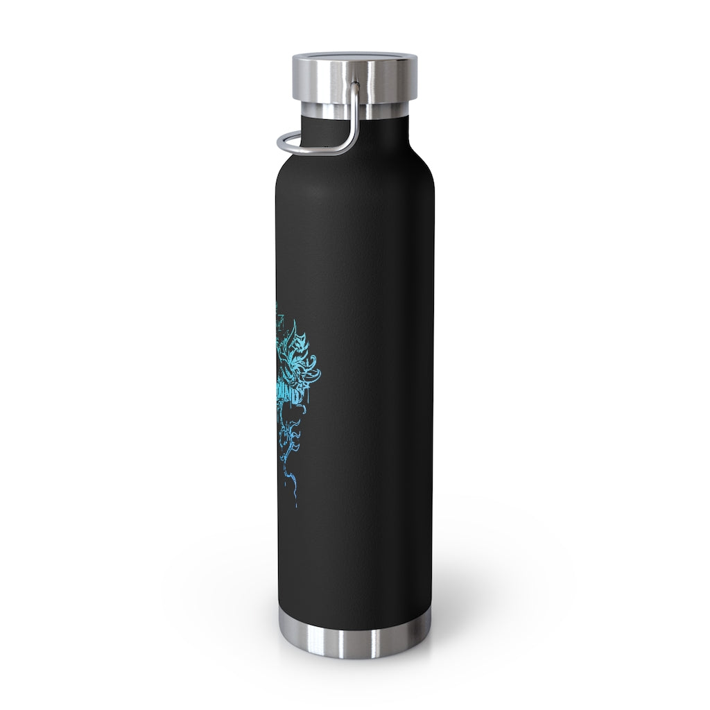 Flowers Wither Vacuum Insulated Bottle 22oz (Blue)