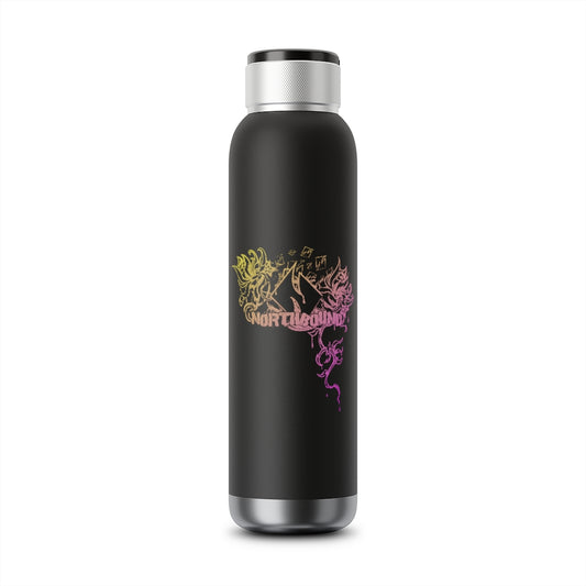 Flowers Wither Soundwave Copper Vacuum Audio Bottle 22oz (Yellow)