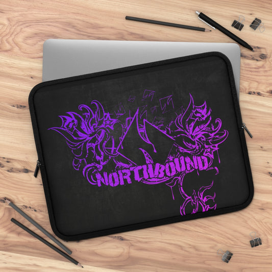 Copy of Copy of Flowers wither Laptop Sleeve (Purple)