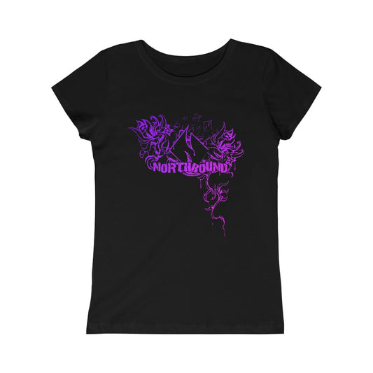 Flowers Wither Girls Tee (Purple)
