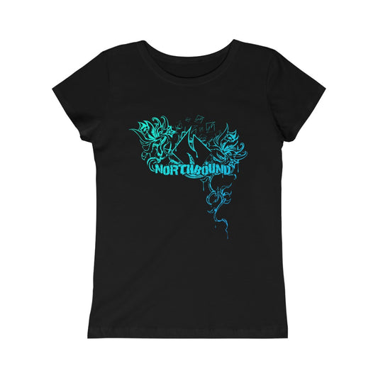 Flowers Wither Girls Tee (Blue)