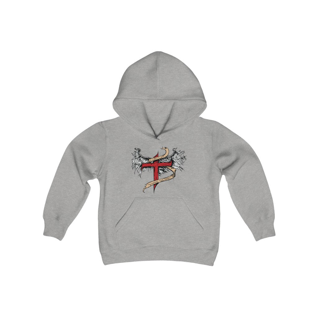 I Press On Youth Heavy Blend Hooded Sweatshirt