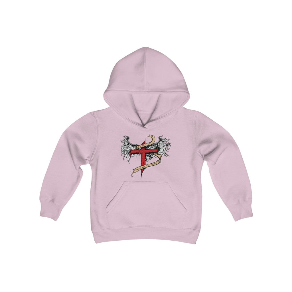 I Press On Youth Heavy Blend Hooded Sweatshirt
