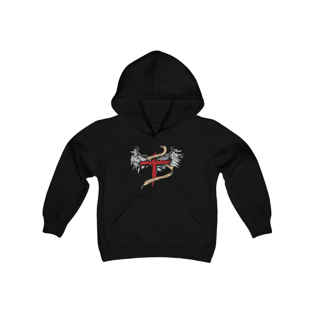I Press On Youth Heavy Blend Hooded Sweatshirt