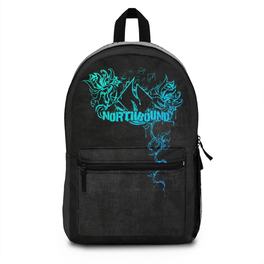 Flowers Wither Backpack (Blue)