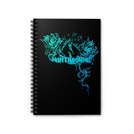 Flowers Wither Spiral Notebook (Blue)
