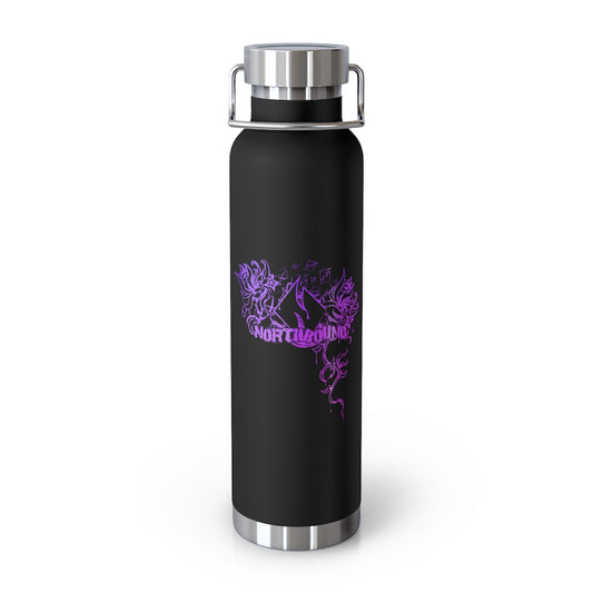 Flowers Wither Vacuum Insulated Bottle 22oz (Purple)