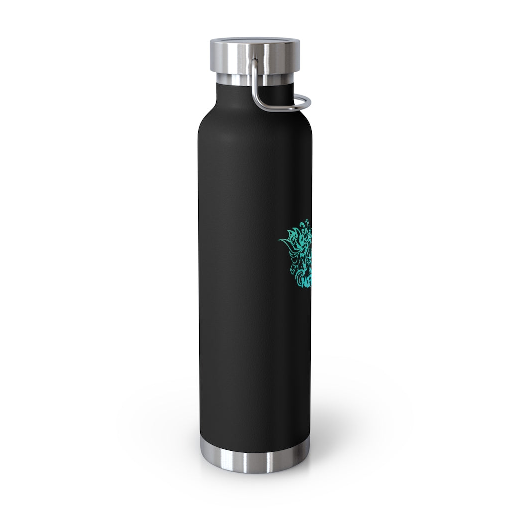 Flowers Wither Vacuum Insulated Bottle 22oz (Blue)