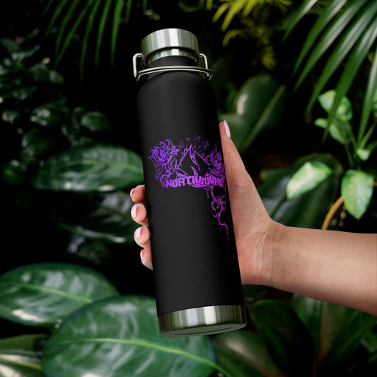Flowers Wither Vacuum Insulated Bottle 22oz (Purple)