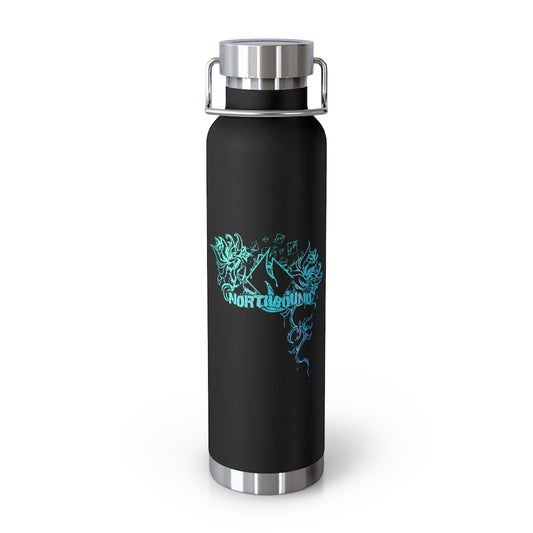 Flowers Wither Vacuum Insulated Bottle 22oz (Blue)