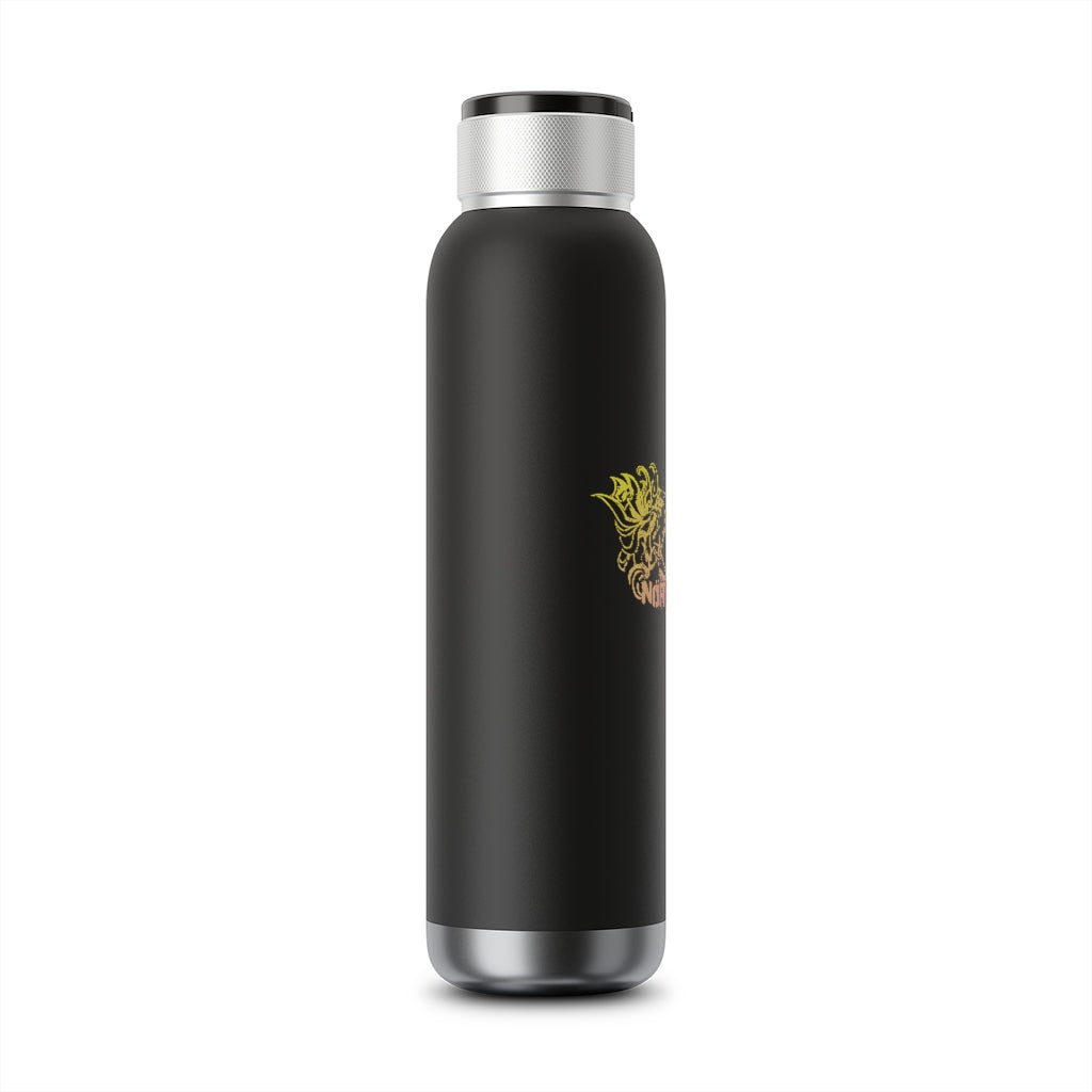 Flowers Wither Soundwave Copper Vacuum Audio Bottle 22oz (Yellow)