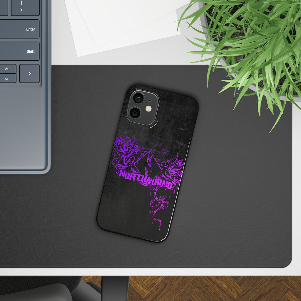 Flowers Wither Slim iPhone Case (Purple)