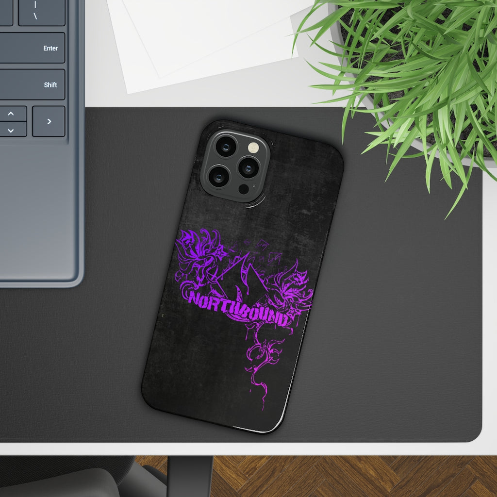 Flowers Wither Slim iPhone Case (Purple)