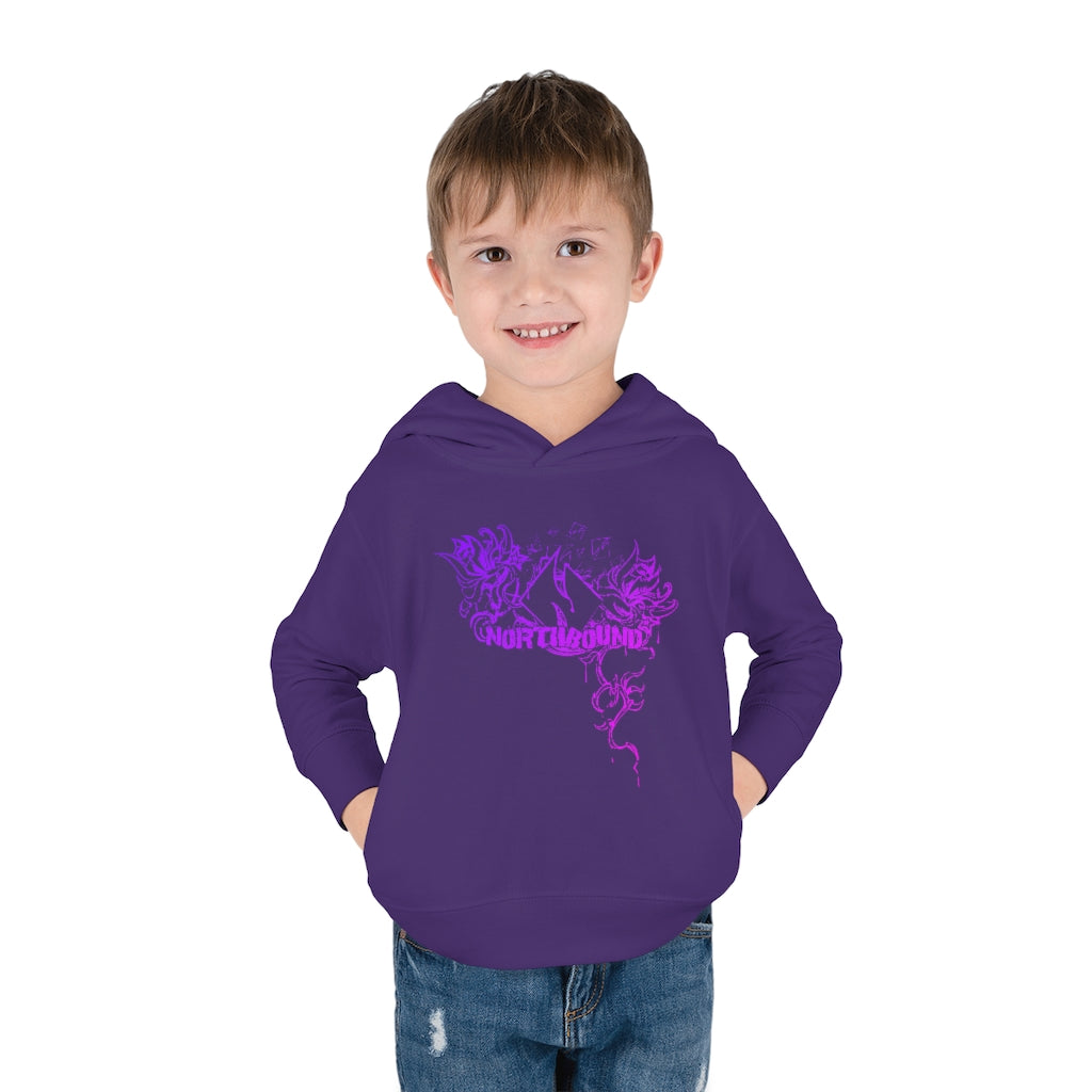 Flowers Wither Toddler Pullover Hoodie (Purple)