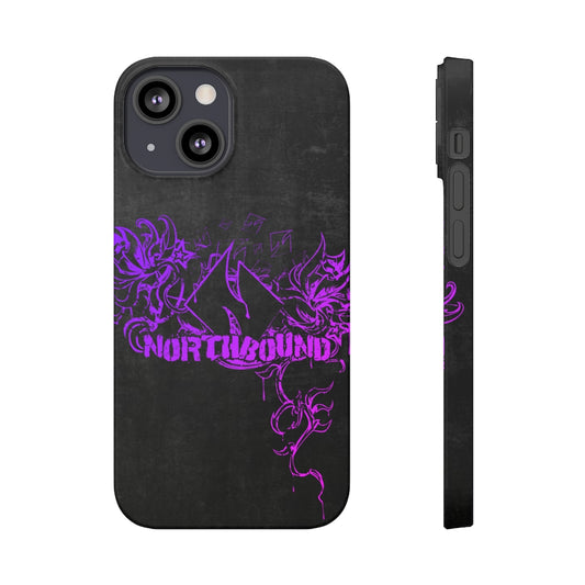 Flowers Wither Slim iPhone Case (Purple)