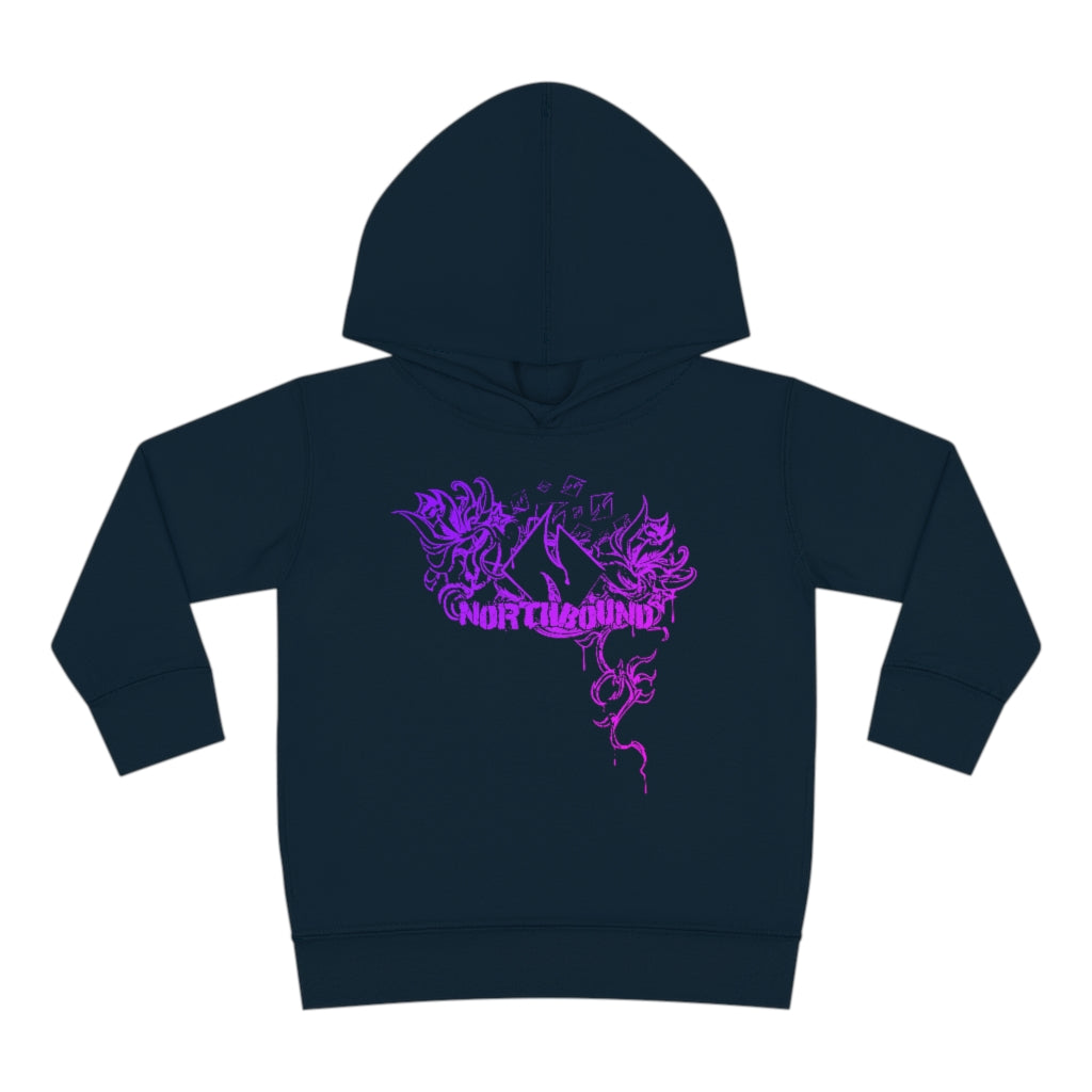 Flowers Wither Toddler Pullover Hoodie (Purple)