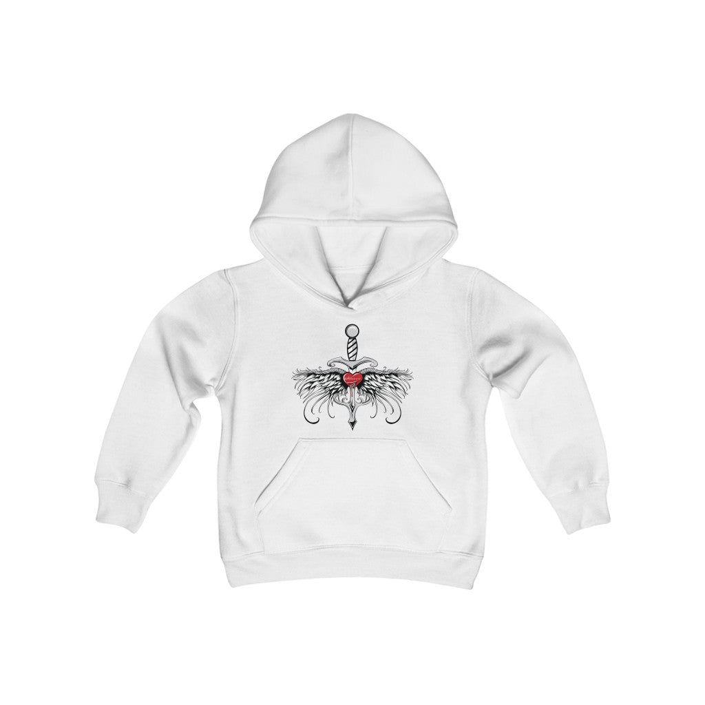 Double-Edge Youth Heavy Blend Hooded Sweatshirt