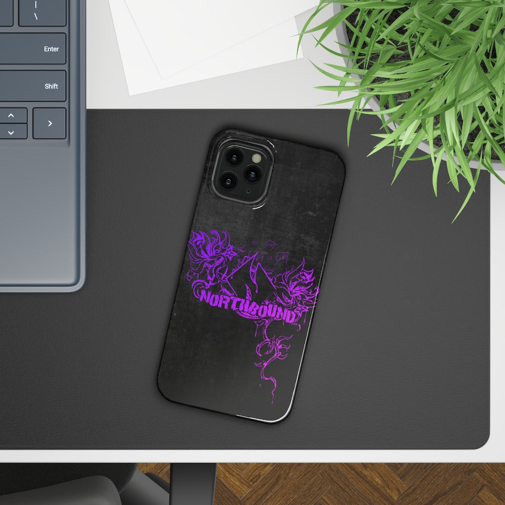 Flowers Wither Slim iPhone Case (Purple)