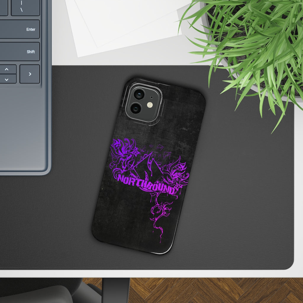 Flowers Wither Slim iPhone Case (Purple)