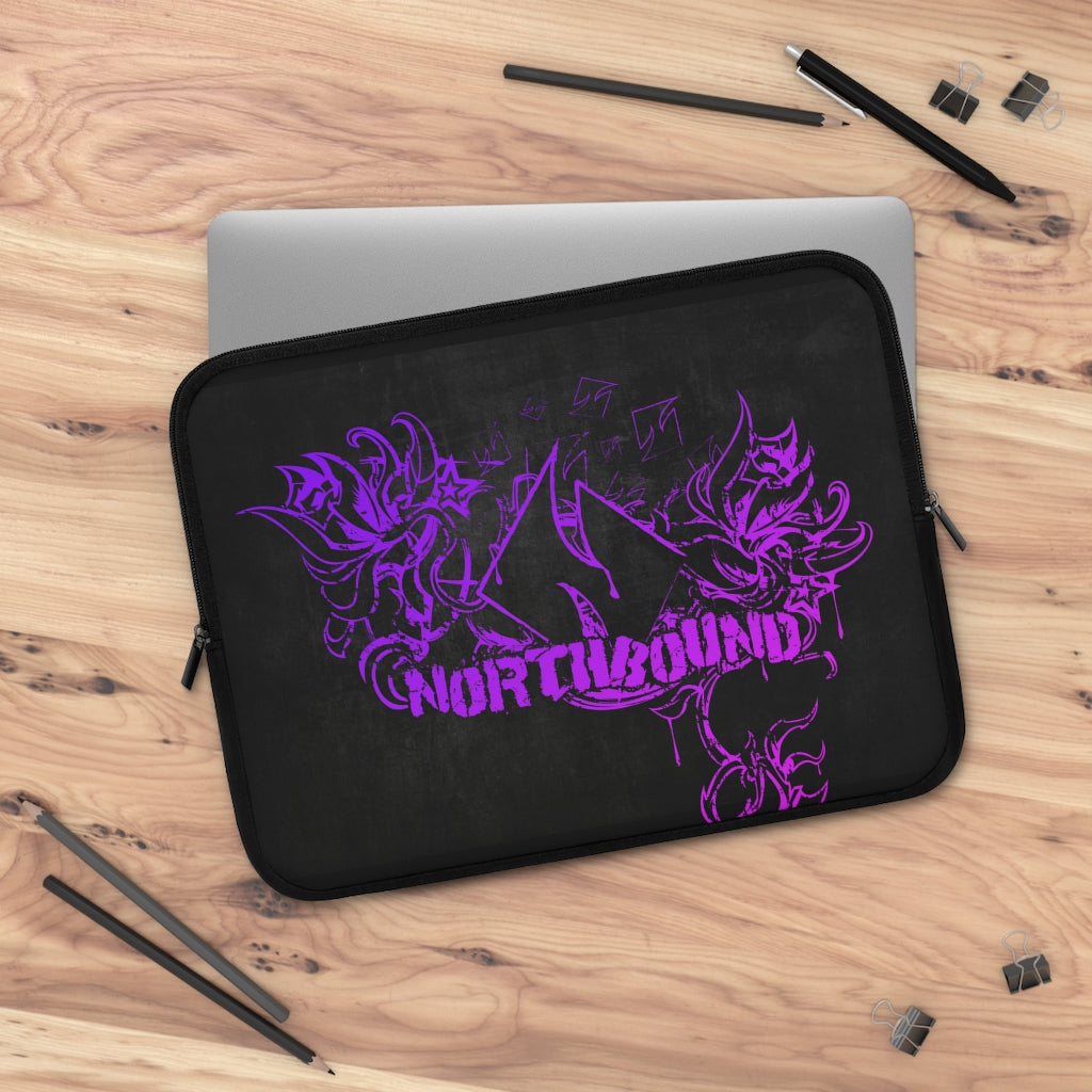 Copy of Copy of Flowers wither Laptop Sleeve (Purple)