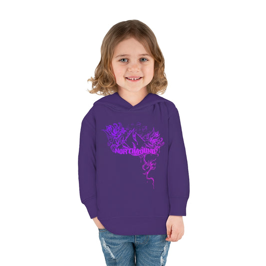 Flowers Wither Toddler Pullover Hoodie (Purple)