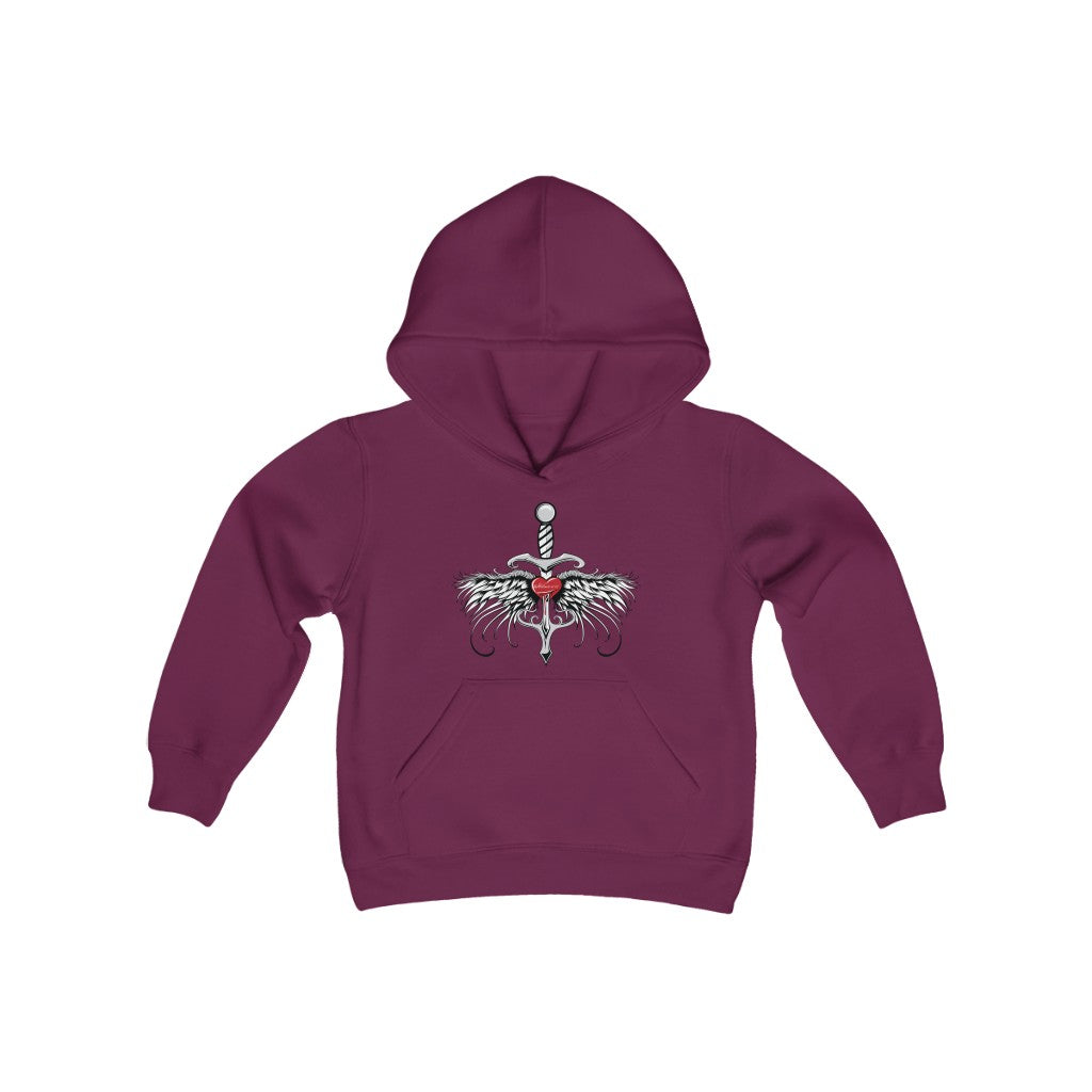 Double-Edge Youth Heavy Blend Hooded Sweatshirt