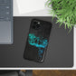 Flowers Wither Slim iPhone Case (Blue)