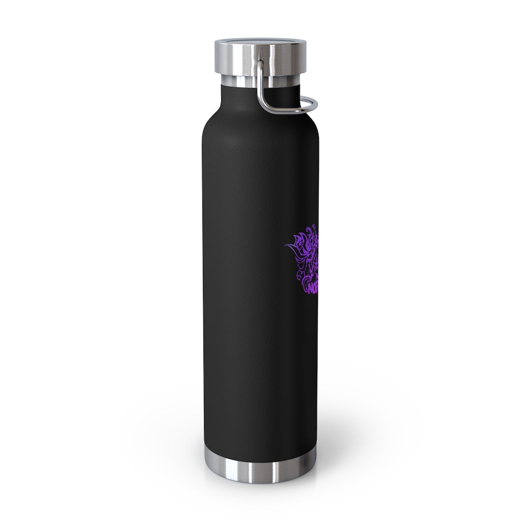 Flowers Wither Vacuum Insulated Bottle 22oz (Purple)