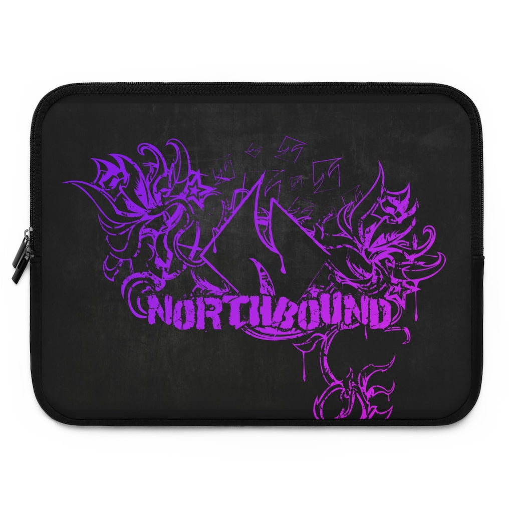 Copy of Copy of Flowers wither Laptop Sleeve (Purple)