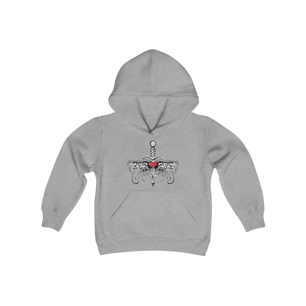 Double-Edge Youth Heavy Blend Hooded Sweatshirt