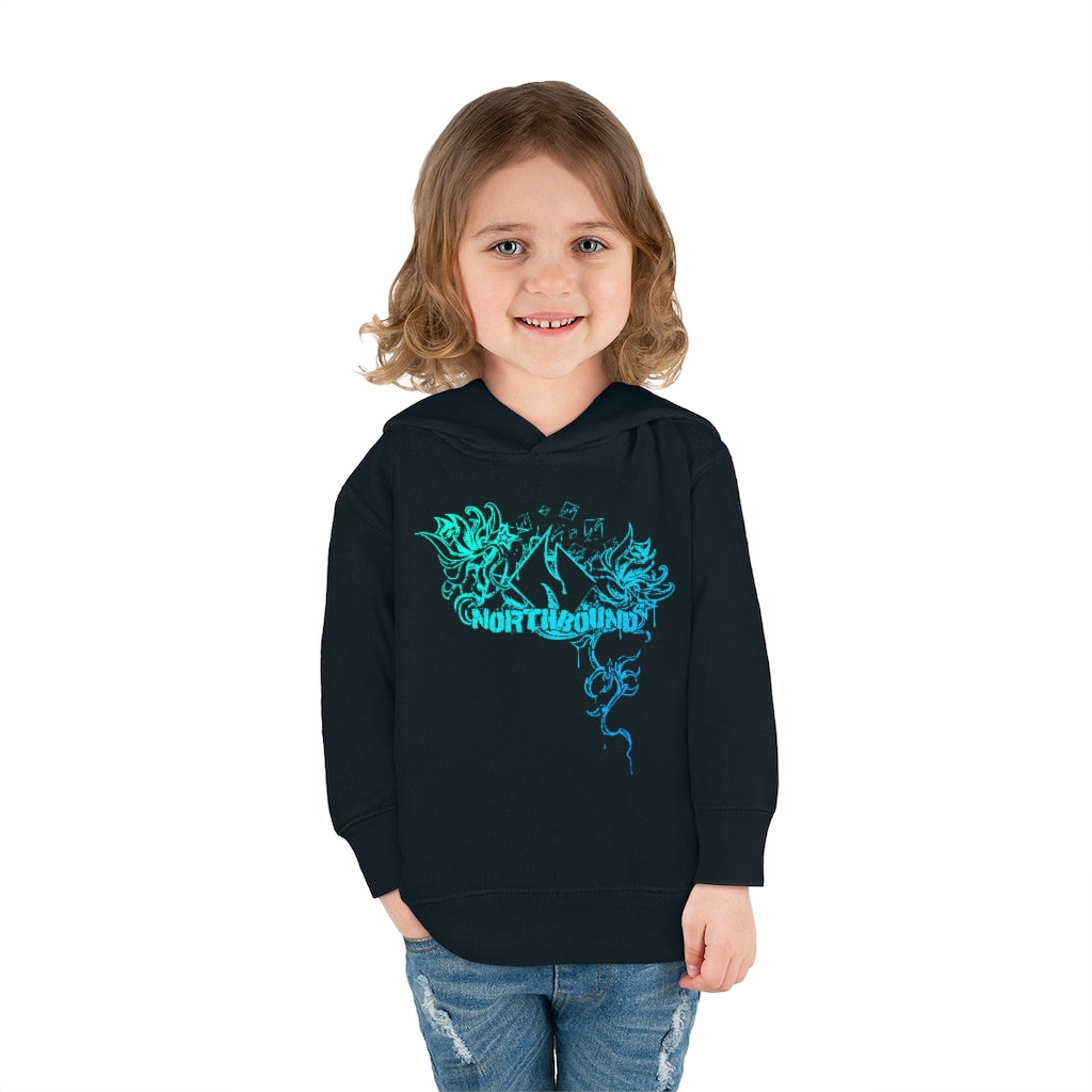 Flowers Wither Toddler Pullover Hoodie (Blue)