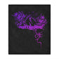 Flowers Wither Minky Blanket (Purple)
