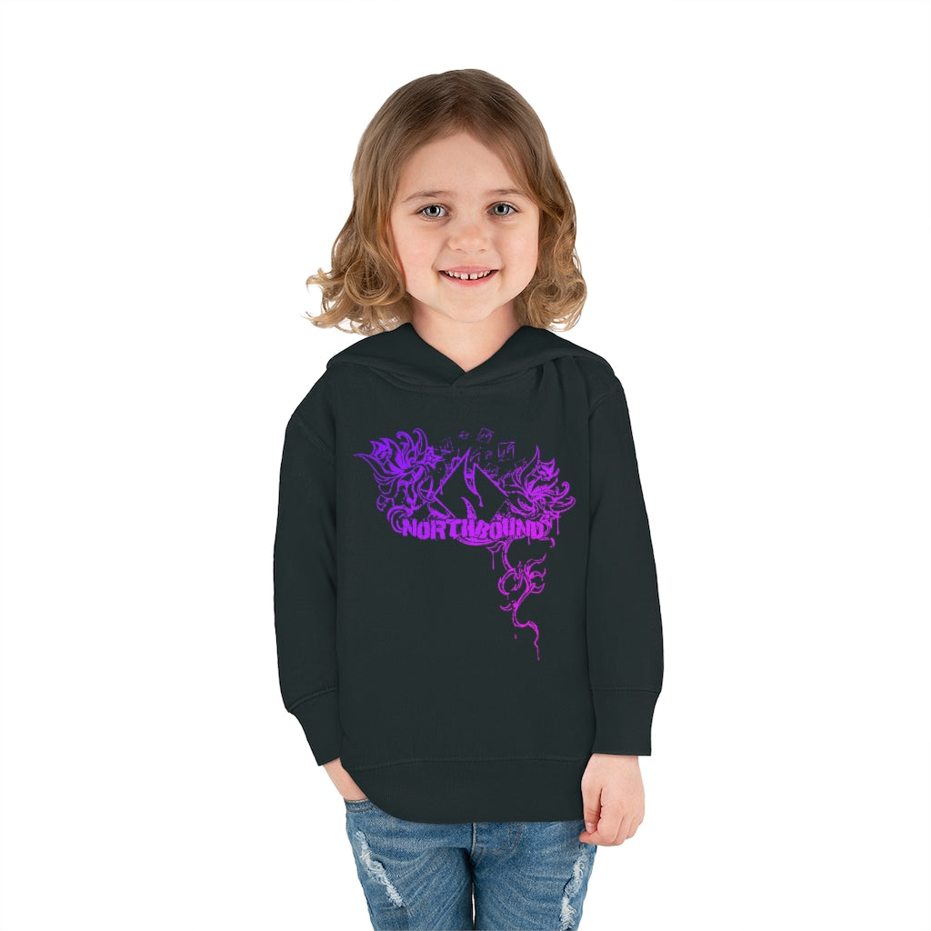 Flowers Wither Toddler Pullover Hoodie (Purple)