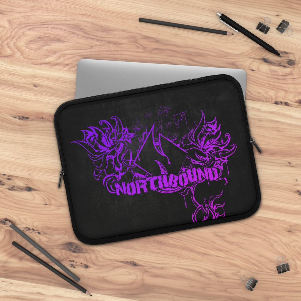 Copy of Copy of Flowers wither Laptop Sleeve (Purple)