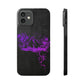 Flowers Wither Slim iPhone Case (Purple)