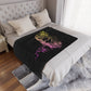 Flowers Wither Minky Blanket (Yellow)