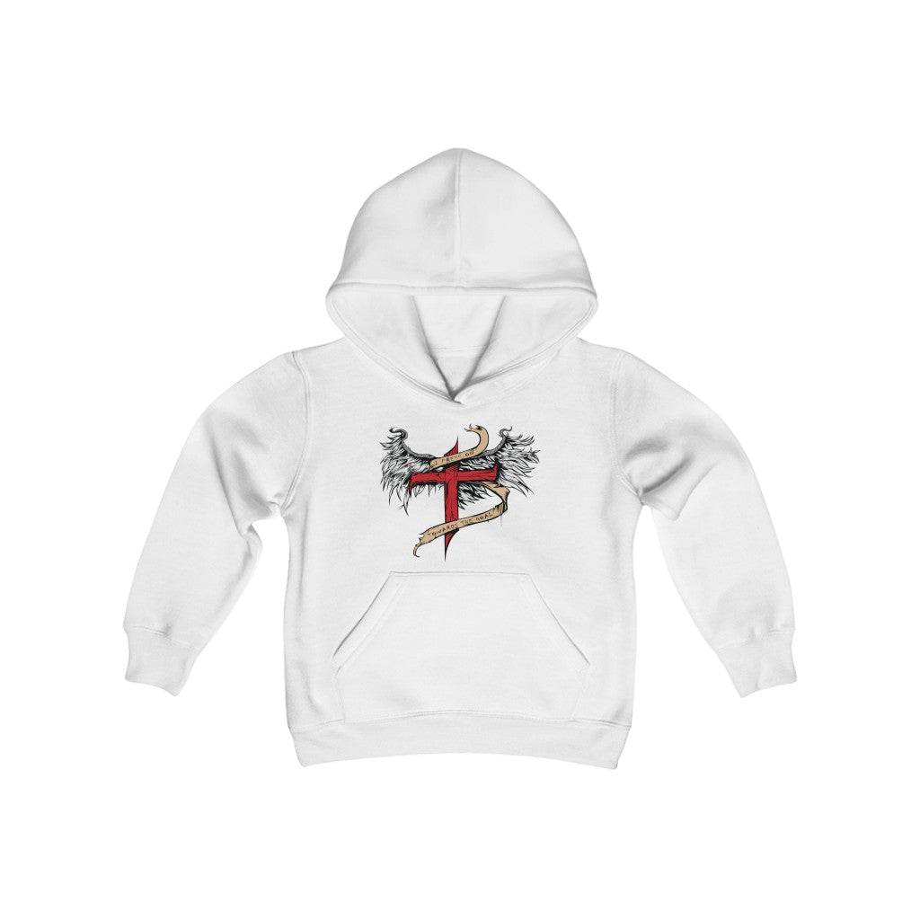 I Press On Youth Heavy Blend Hooded Sweatshirt