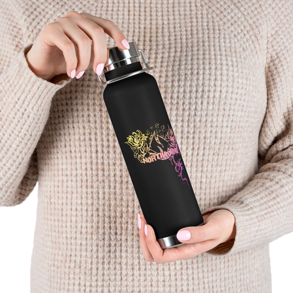 Flowers Wither Vacuum Insulated Bottle 22oz (Yellow)