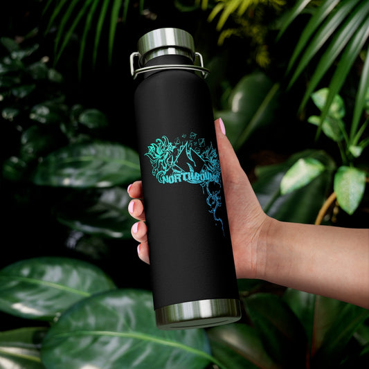 Flowers Wither Vacuum Insulated Bottle 22oz (Blue)