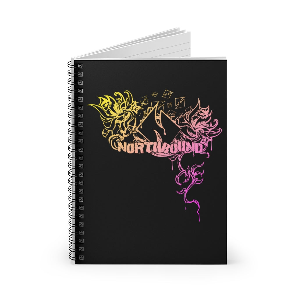 Flowers Wither Spiral Notebook (Yellow)