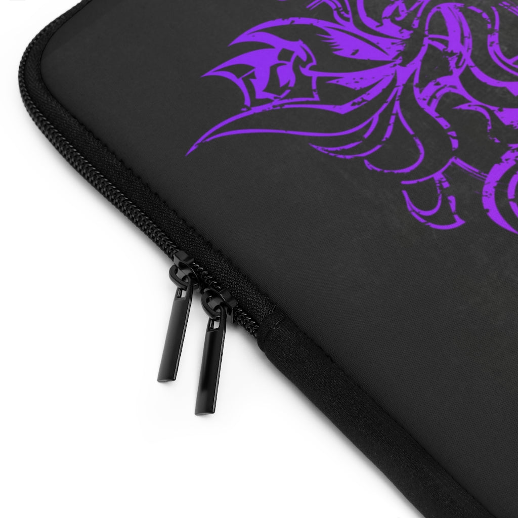 Copy of Copy of Flowers wither Laptop Sleeve (Purple)