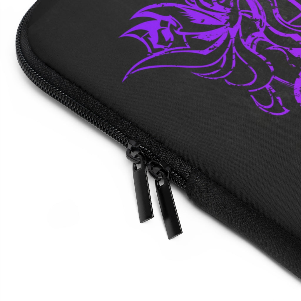 Copy of Copy of Flowers wither Laptop Sleeve (Purple)