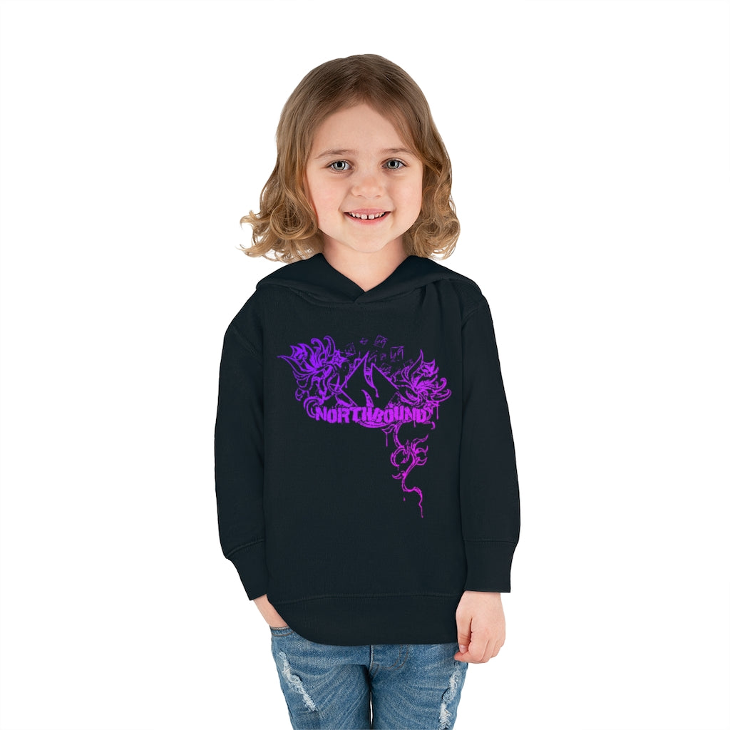 Flowers Wither Toddler Pullover Hoodie (Purple)