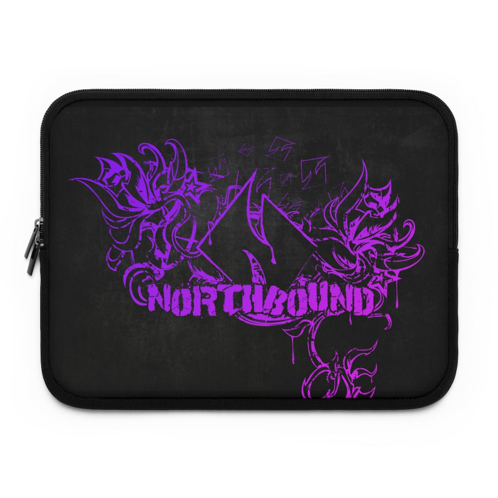 Copy of Copy of Flowers wither Laptop Sleeve (Purple)