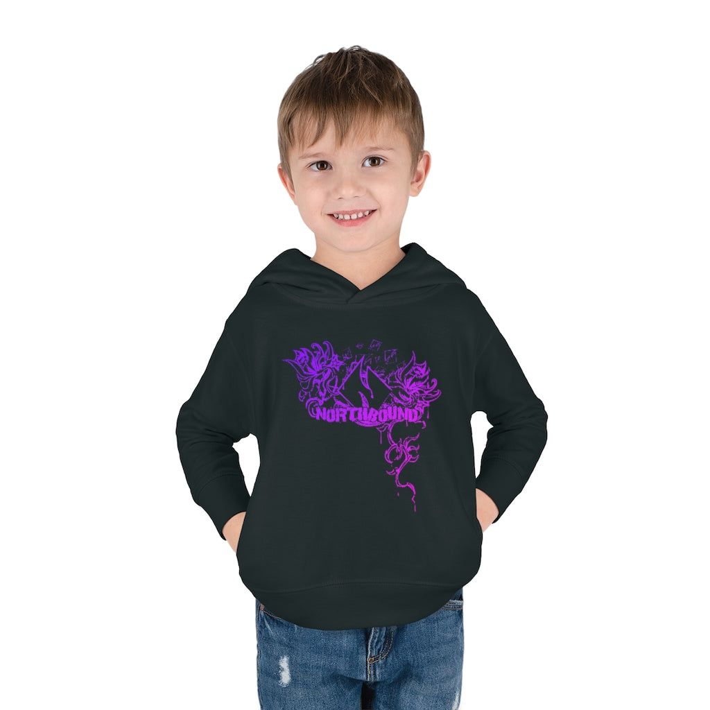 Flowers Wither Toddler Pullover Hoodie (Purple)